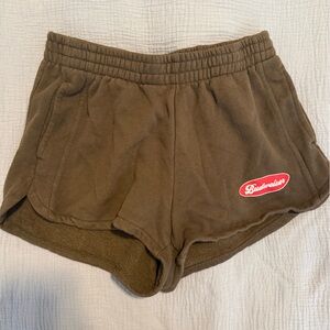 Budweiser Dark Brown Fleece Shorts